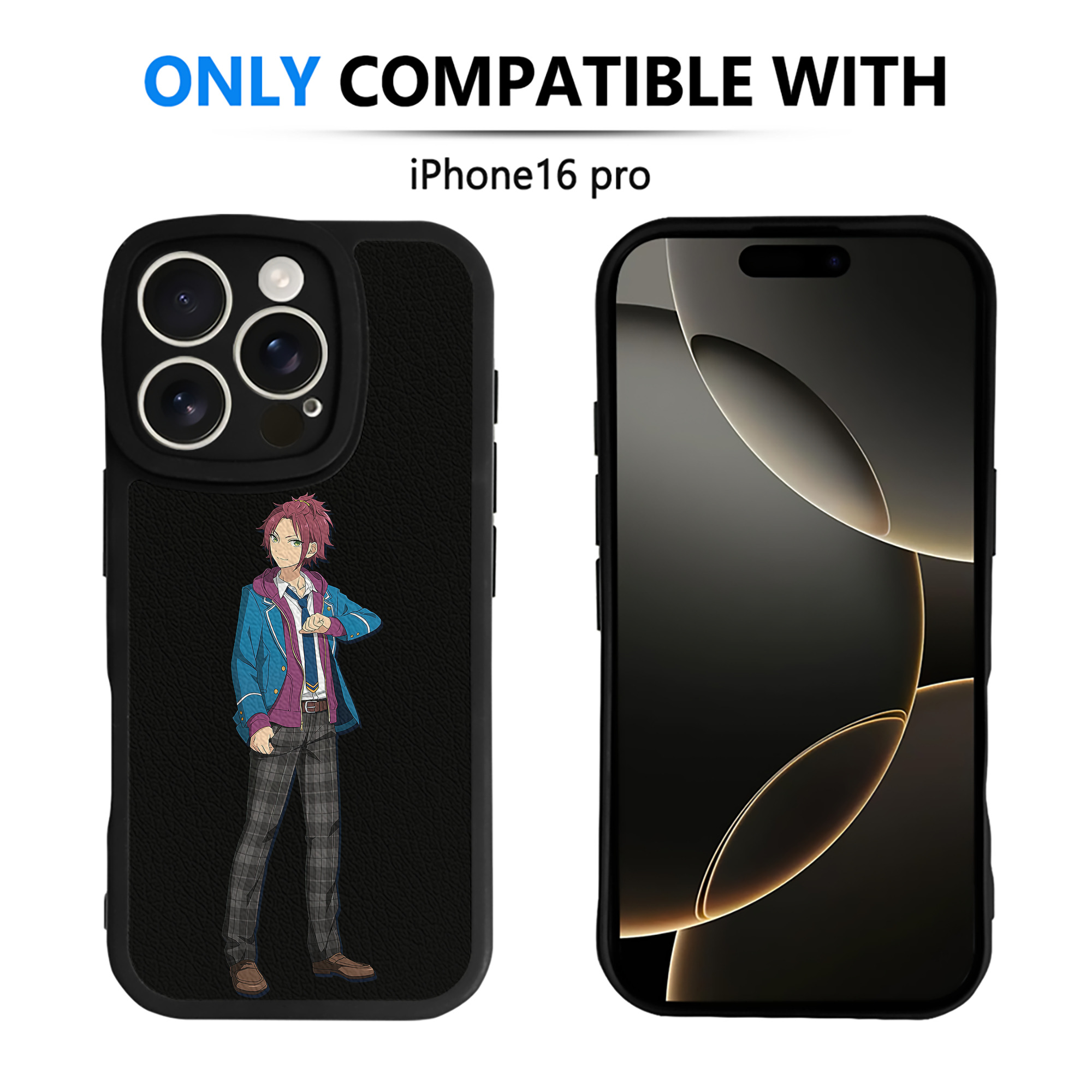 （画像用） あんさんぶるスターズ! Ensemble Stars 【iPhone 16シリーズ対応】シリコンスマホケース（レザー調） 材質：シリコン